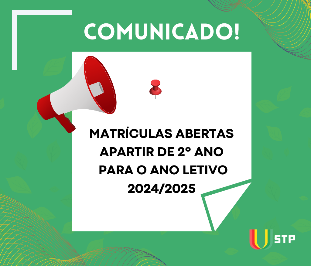  Matrículas Abertas para o 2º Ano em diante!