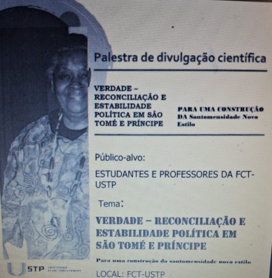 Palestra na FCT-USTP aborda reconciliação e estabilidade política em São Tomé e Príncipe